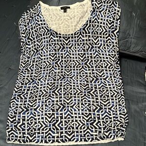 Talbots Geometric Shell Top